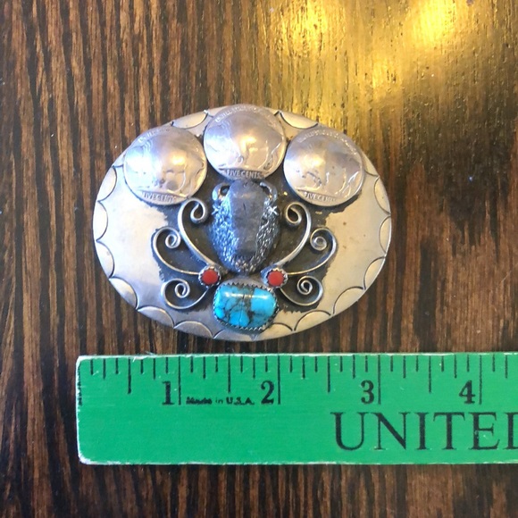 Vintage Squaw Wrap Belt Buckle - Picture 2 of 7